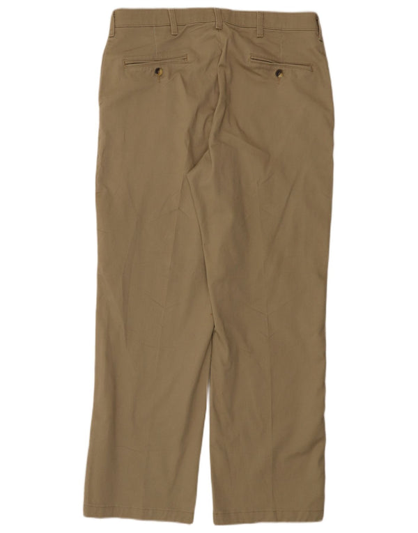 Pantaloni chino dritti da uomo WRANGLER vestibilità comoda W34 L30 cotone beige