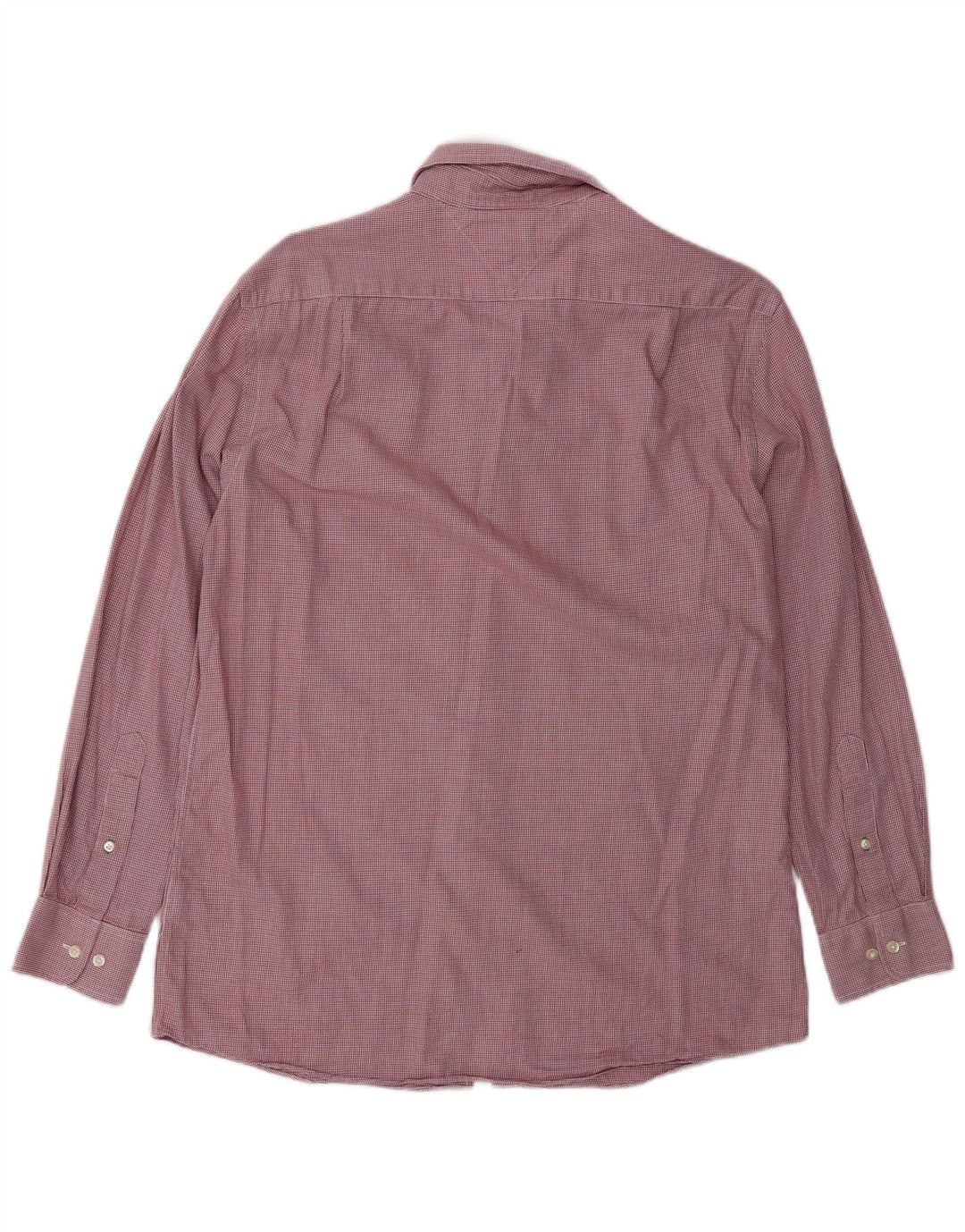 Camicia slim fit da uomo Tommy Hilfiger taglia 15 1/2 quadri rossi medi