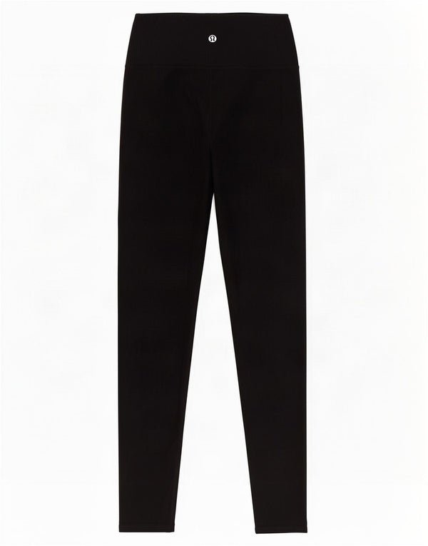 Leggings corti da donna Lululemon UK 8 piccoli in nylon nero