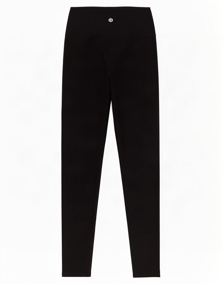 Leggings corti da donna Lululemon UK 8 piccoli in nylon nero