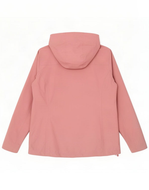 Giacca antipioggia con cappuccio da donna Mountain Warehouse UK 14 Large Pink Nylon
