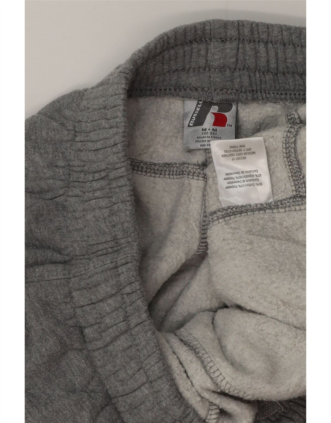 Pantaloni da tuta da uomo RUSSELL ATHLETIC in cotone grigio medio