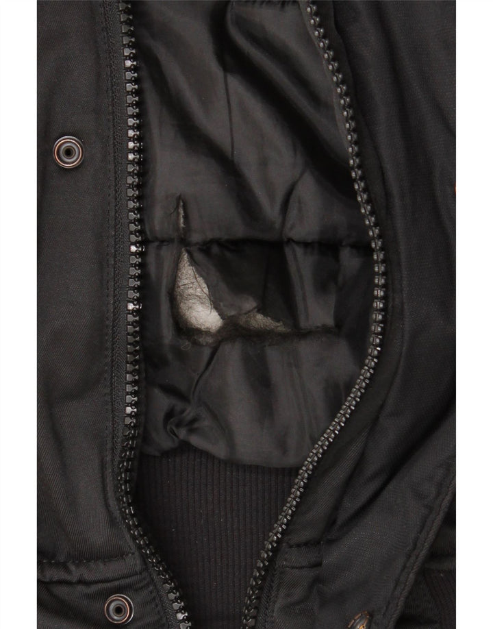 Giacca a vento bomber con cappuccio da uomo G-Star UK 38 cotone nero medio