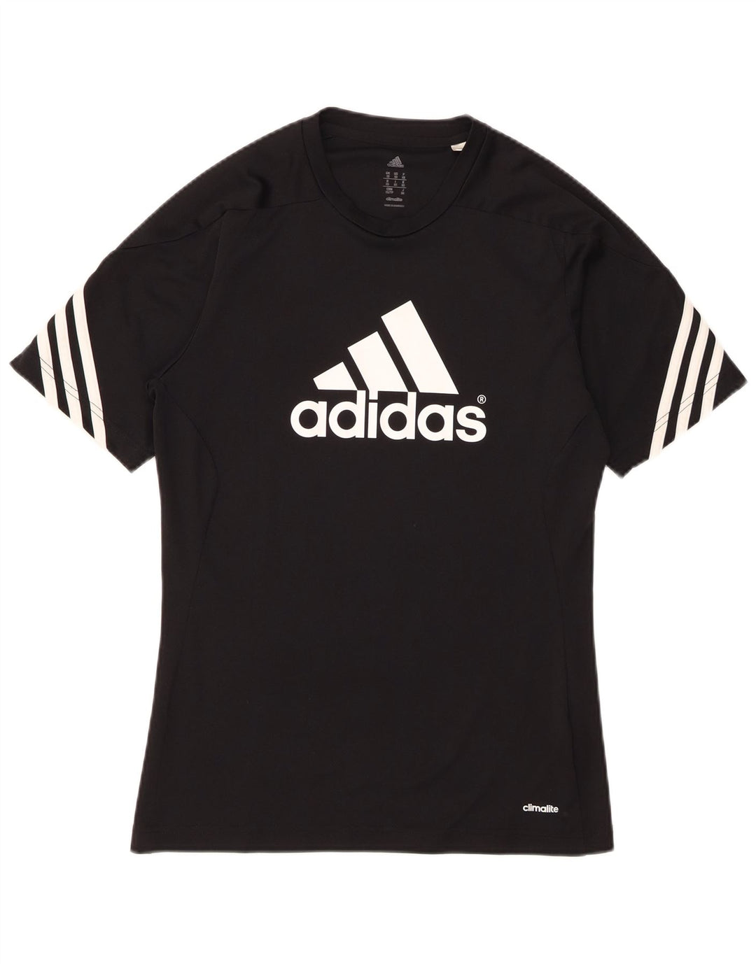 T-shirt grafica Adidas Climalite da uomo XS nera