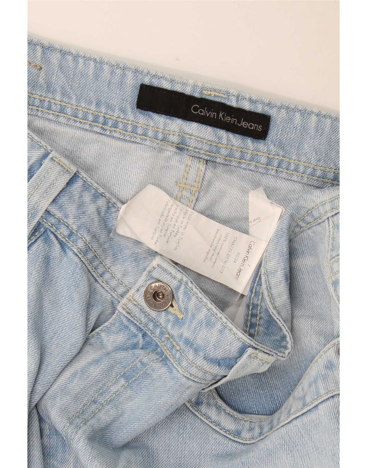 Jeans dritti da donna Calvin Klein W32 L34 cotone blu