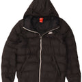 Giacca imbottita con cappuccio Nike da uomo UK 38 media nera