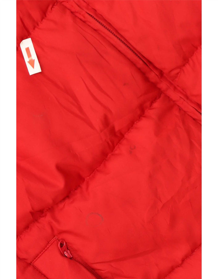Giacca imbottita con cappuccio Nike da ragazzo 7-8 anni XL Rosso Colourblock Poliestere