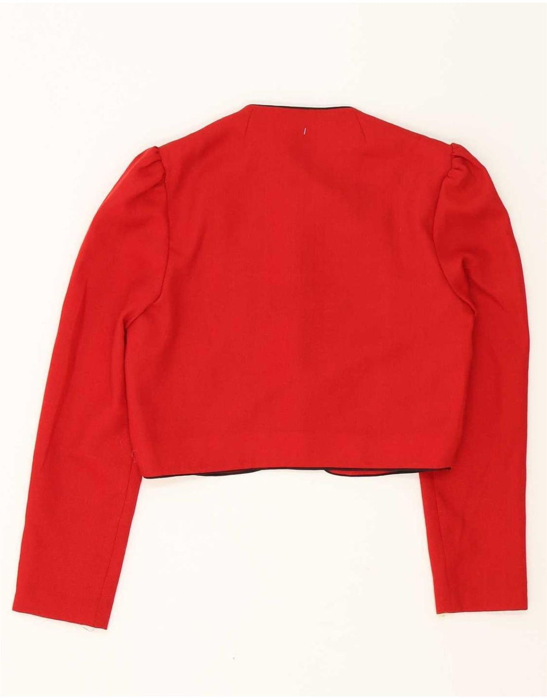 Set gonna vintage da donna a 5 bottoni in 2 pezzi UK 12 medio W28 poliestere rosso