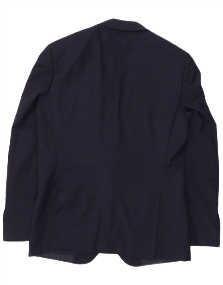 Giacca blazer da uomo a 2 bottoni Hugo Boss EU 50 grande lana blu navy