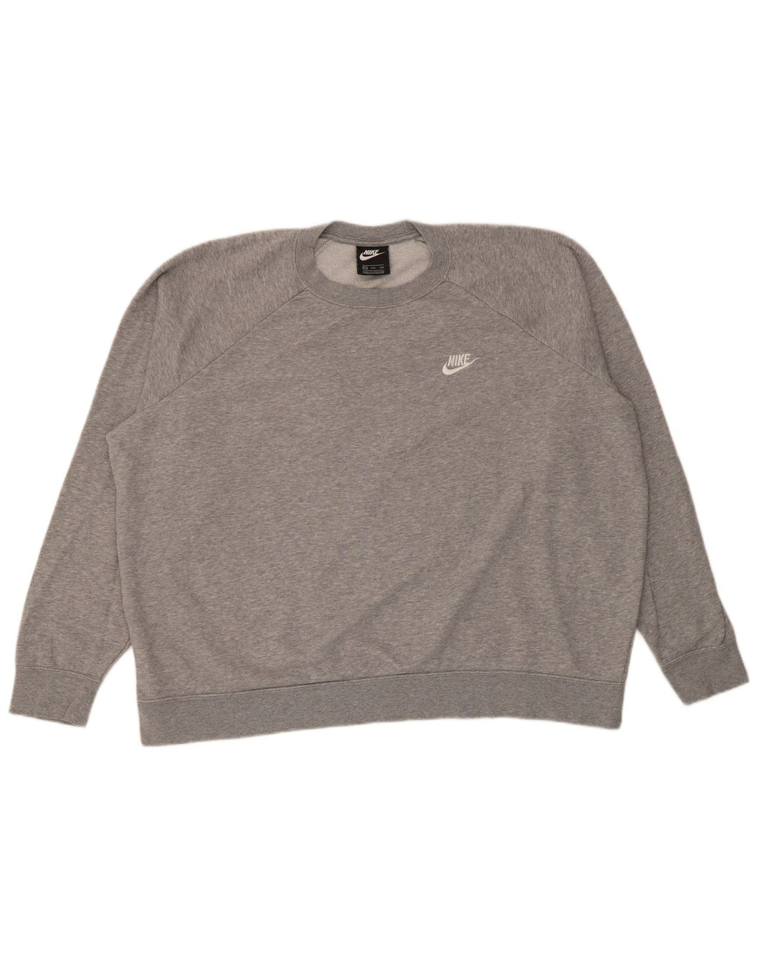 Felpa oversize da donna Nike Jumper UK 20 2XL Cotone chiazzato grigio