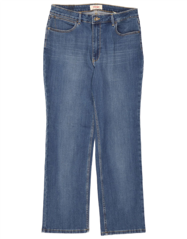 Jeans dritti da donna Wrangler W32 L30 cotone blu