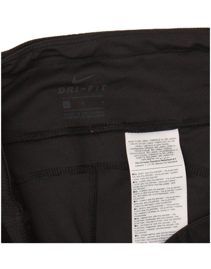 Leggings grafici da donna Nike UK 14 grande poliestere nero