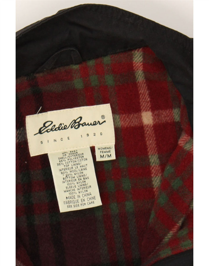 EDDIE BAUER Womens Oversized Windbreaker Jacket UK 14 Medium Black Vintage Eddie Bauer and Second-Hand Eddie Bauer from Messina Hembry 