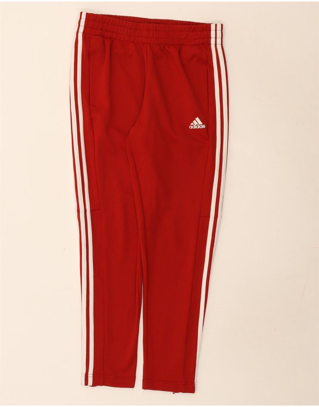 Pantaloni da tuta da donna Adidas UK 12/14 Poliestere rosso medio