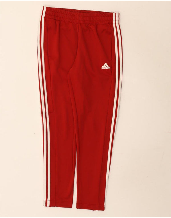 Pantaloni da tuta da donna Adidas UK 12/14 Poliestere rosso medio