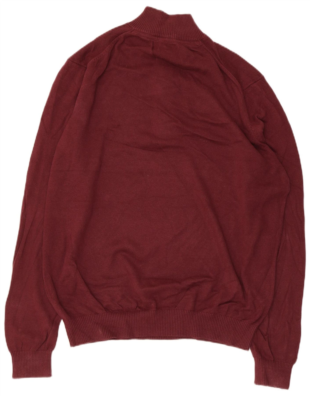 Maglione da uomo con zip e collo IZOD marrone medio