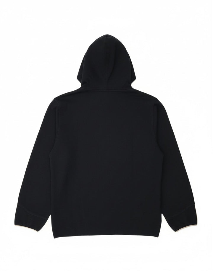 ADIDAS Mens Zip Neck Hoodie Jumper Small Navy Blue Polyester