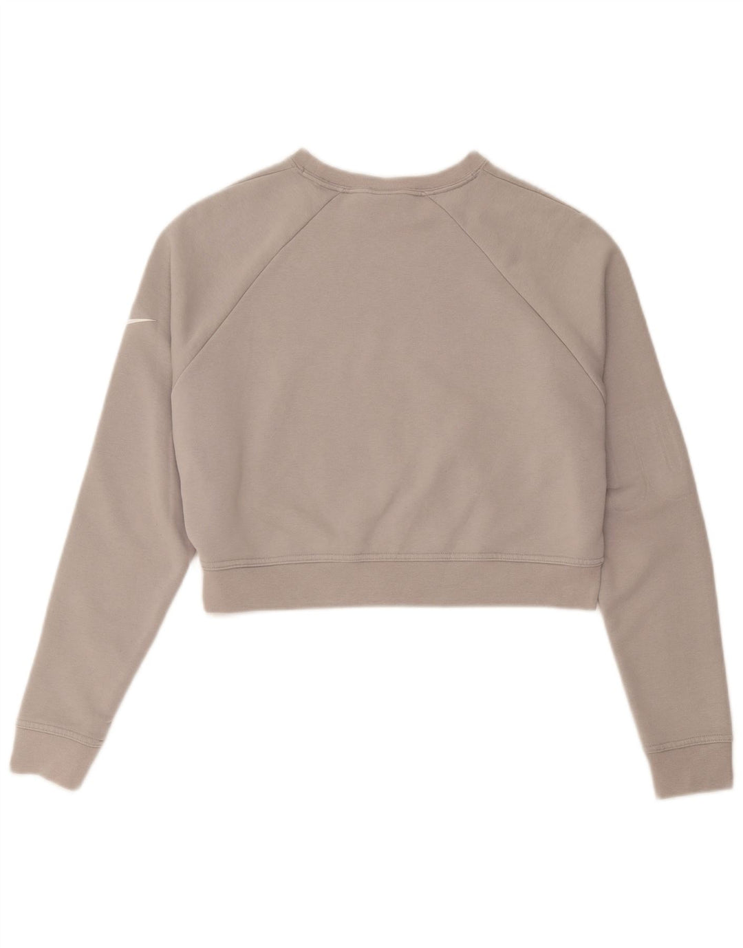 Felpa corta oversize da donna Nike UK 10 piccola grigia
