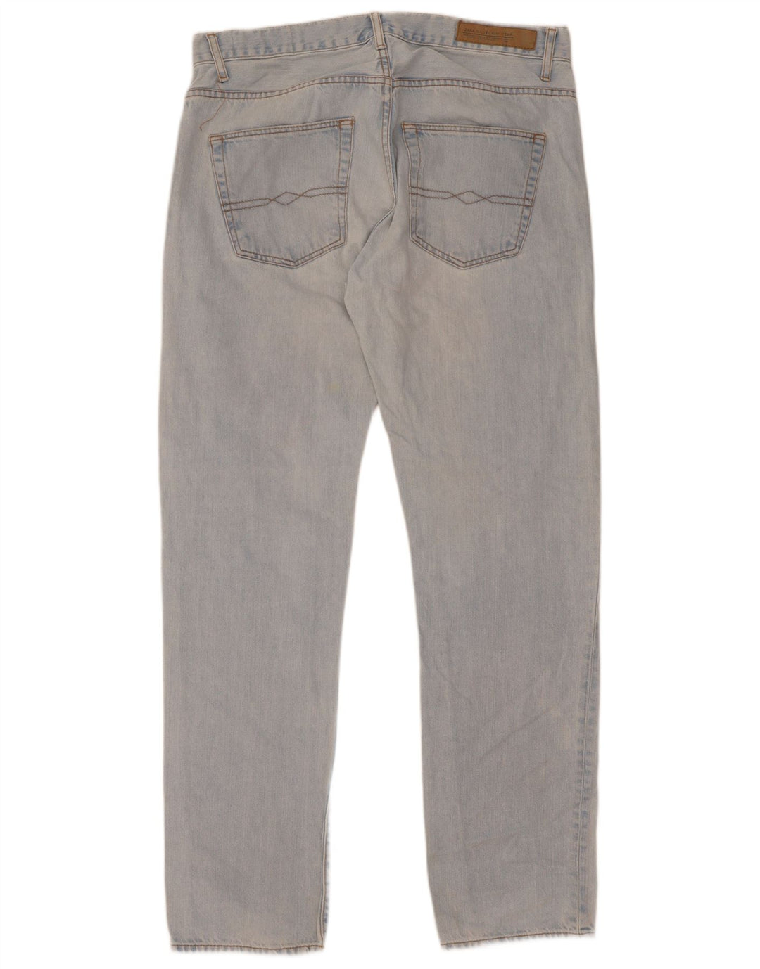 Jeans dritti da uomo Zara EU 44 Large W34 L34 Cotone blu