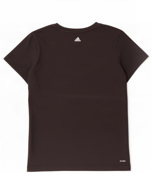 T-shirt grafica Adidas Climalite da donna UK 20/22 XL cotone nero