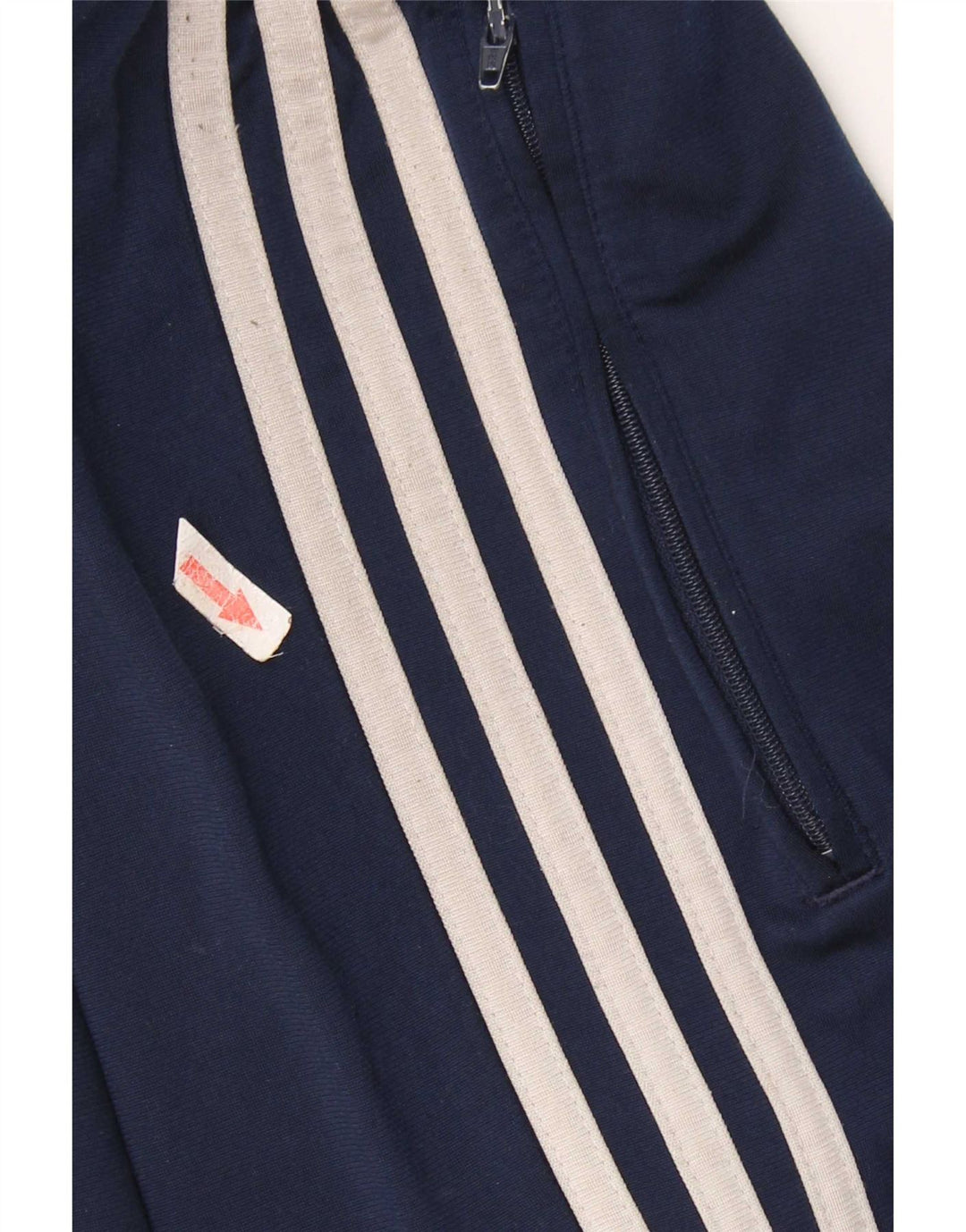 Pantaloni da tuta da uomo Adidas Small in poliestere blu navy