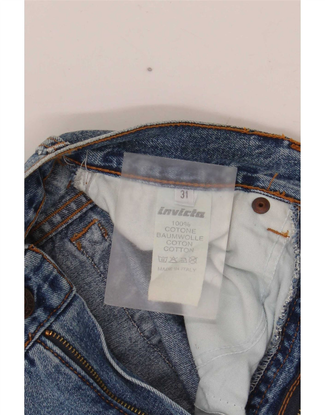 Jeans affusolati da donna Invicta W31 L28 cotone blu