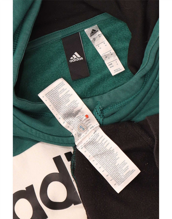 Felpa con cappuccio grafica da uomo Adidas Medium Colourblock multicolore