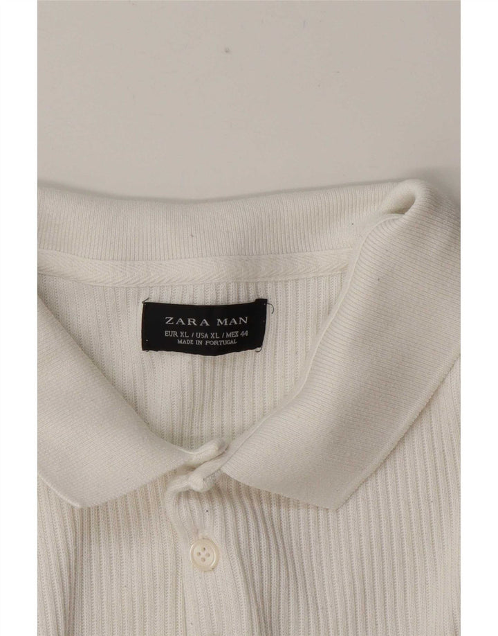 Polo Zara da uomo XL bianca