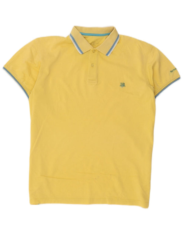 Polo da uomo Harmont & Blaine XL in cotone a righe gialle