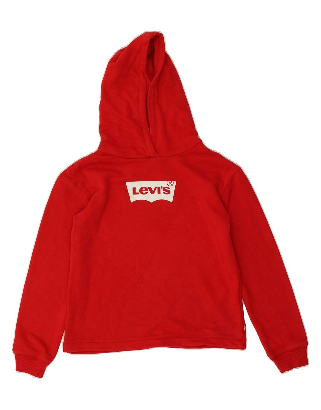 LEVI'S Boys Graphic Hoodie Jumper 7-8 Years Red | Vintage Levi's | Thrift | Second-Hand Levi's | Used Clothing | Messina Hembry 