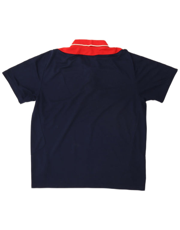 Polo ADIDAS da uomo UK 48/50 XL Blu navy in cotone color block