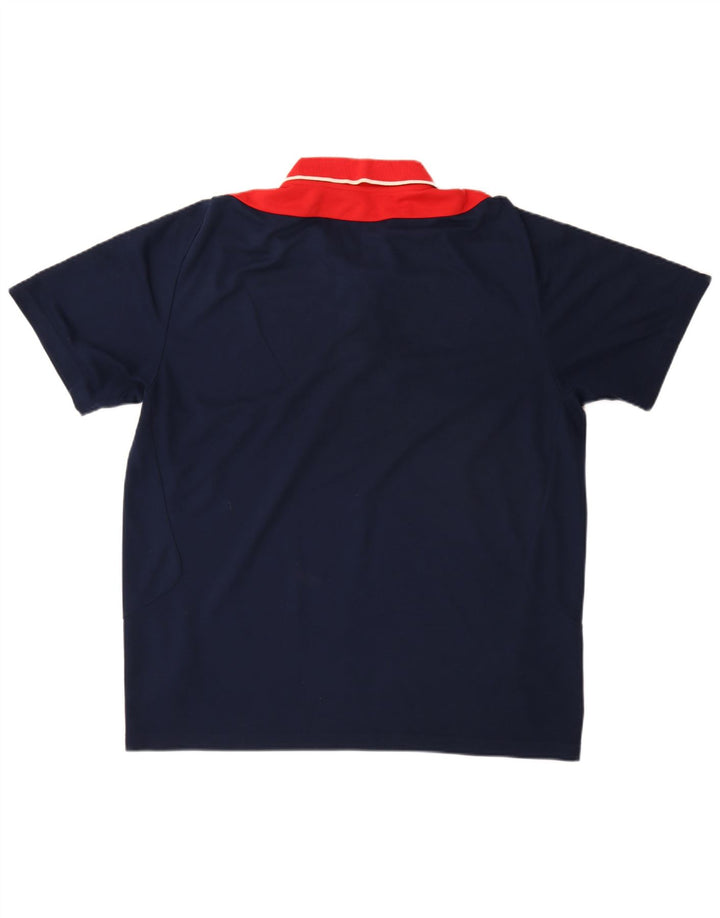 Polo ADIDAS da uomo UK 48/50 XL Blu navy in cotone color block