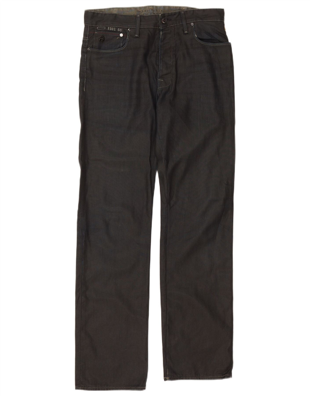 Jeans dritti da uomo G-STAR 3301 W32 L34 cotone blu navy