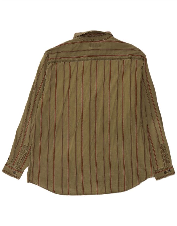 Camicia da donna Columbia 2XL cotone a righe kaki