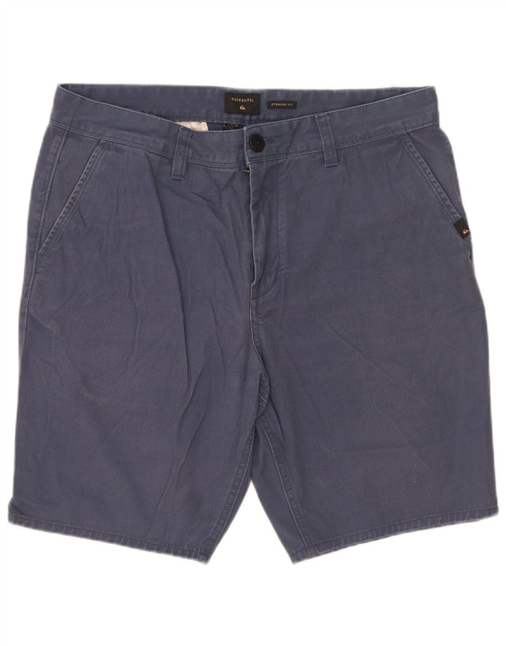 Pantaloncini chino da uomo Quiksilver W34 Large in cotone blu