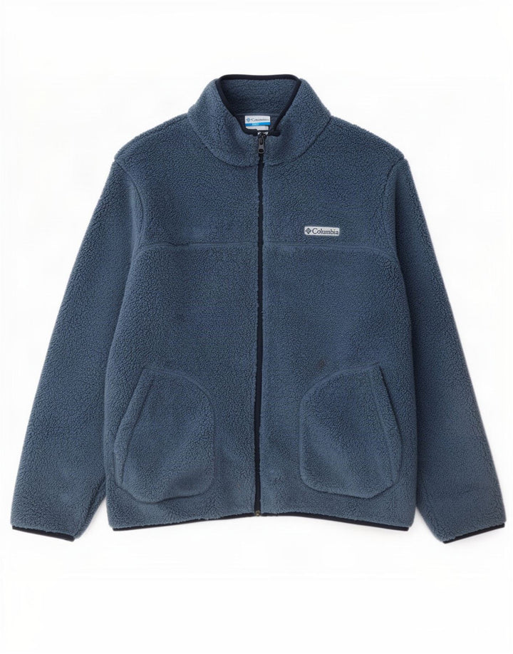 Giacca in pile da uomo Columbia UK 42 XL poliestere blu