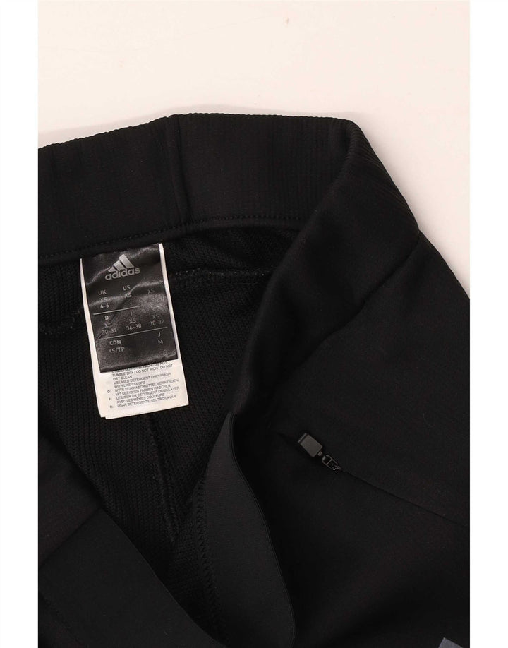 Pantaloni della tuta da donna Adidas UK 4/6 XS poliestere nero