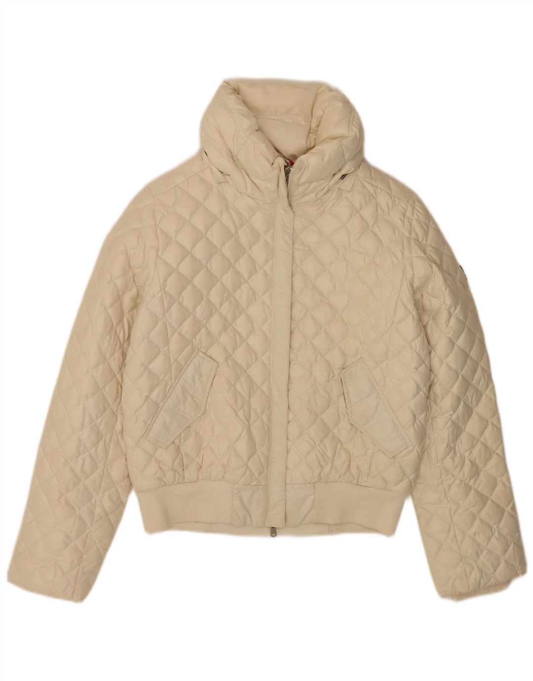 Piumino Trapuntato Donna Conte of Florence IT 46 Large Poliestere Bianco