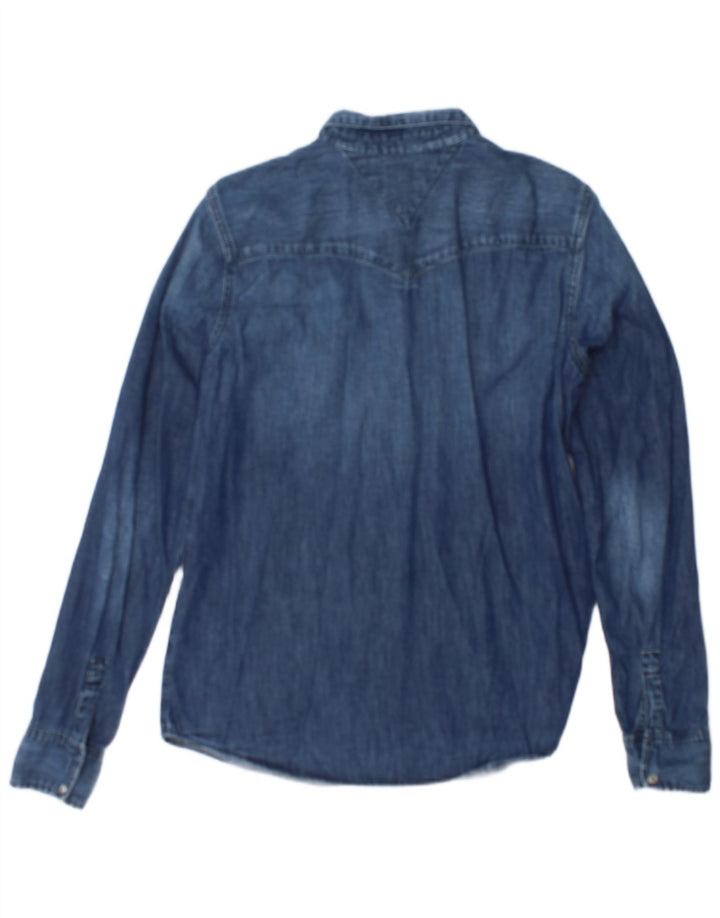 Camicia di jeans da donna Tommy Hilfiger UK 14 Large Blu Navy