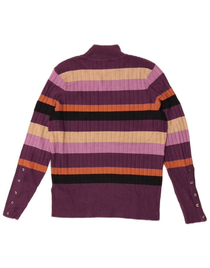 Maglione maglione a collo alto da donna Marks & Spencer UK 12 Viola medio