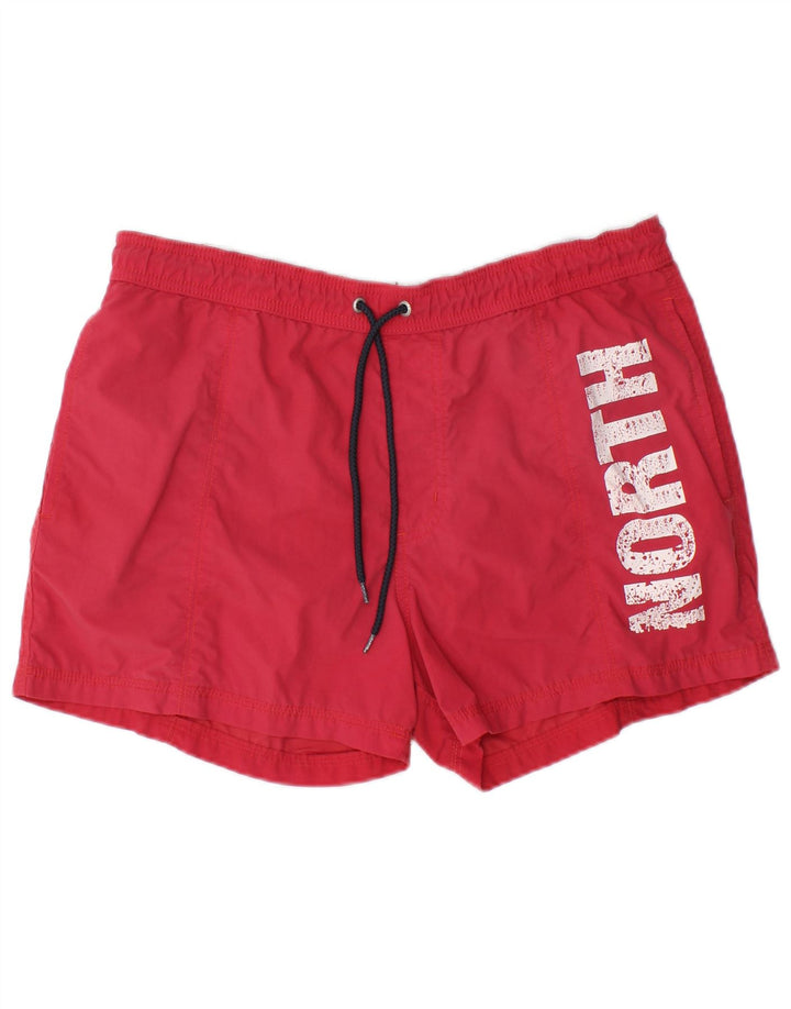 Pantaloncini da bagno grafici da uomo North Sails rosa medio in poliammide