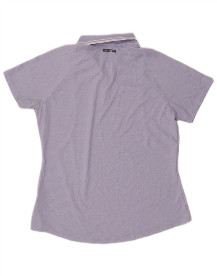 Polo ADIDAS da donna UK 14 grande viola in poliestere