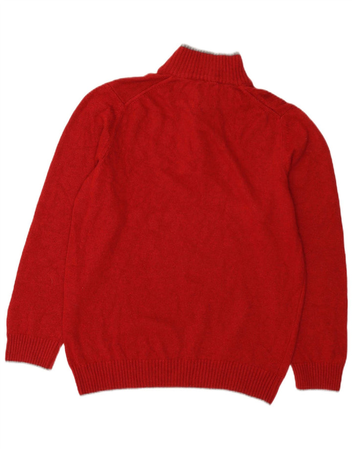 Maglione da uomo North Sails con collo a bottoni grande rosso