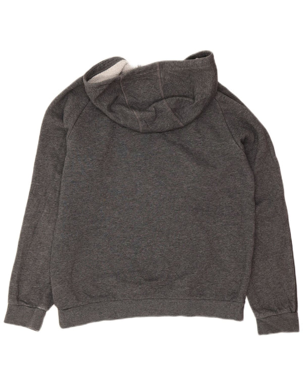 Felpa con cappuccio da bambina Adidas 11-12 anni in cotone grigio