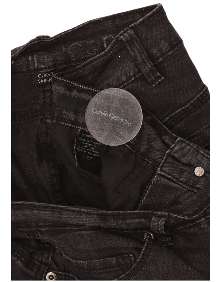 CALVIN KLEIN Jeans skinny curvy da donna W34 L30 Grigio