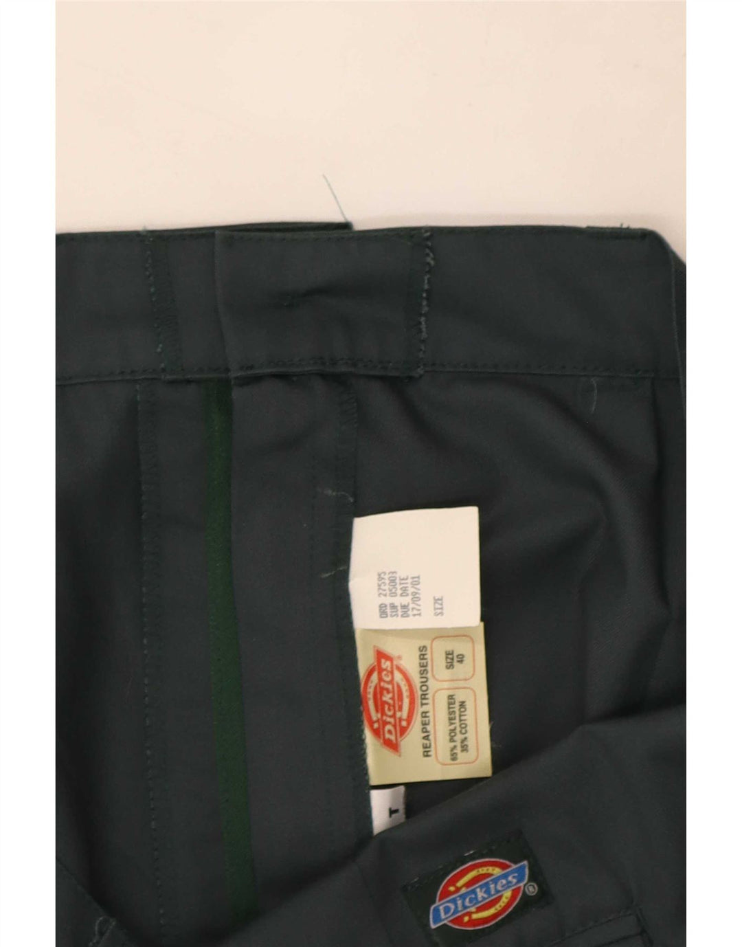 Pantaloni chino dritti da uomo Dickies W40 L30 poliestere verde