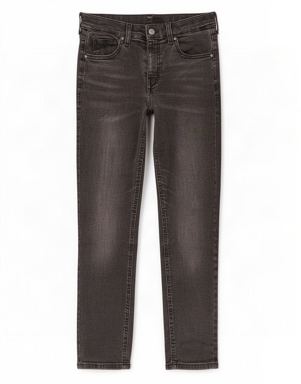 Jeans skinny corti da donna Topshop W28 L23 cotone grigio