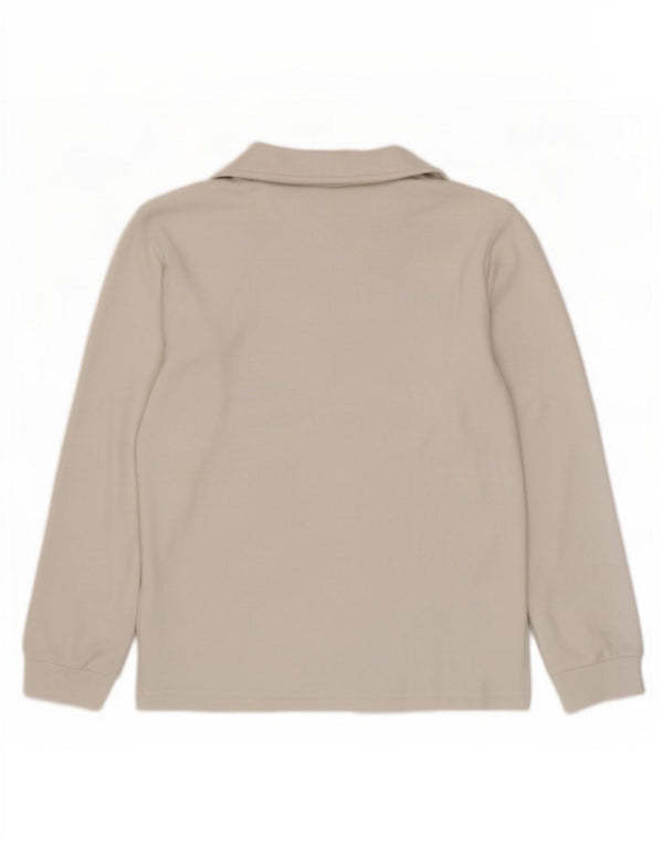Maglione in pile Champion da uomo con zip e collo, poliestere bianco medio