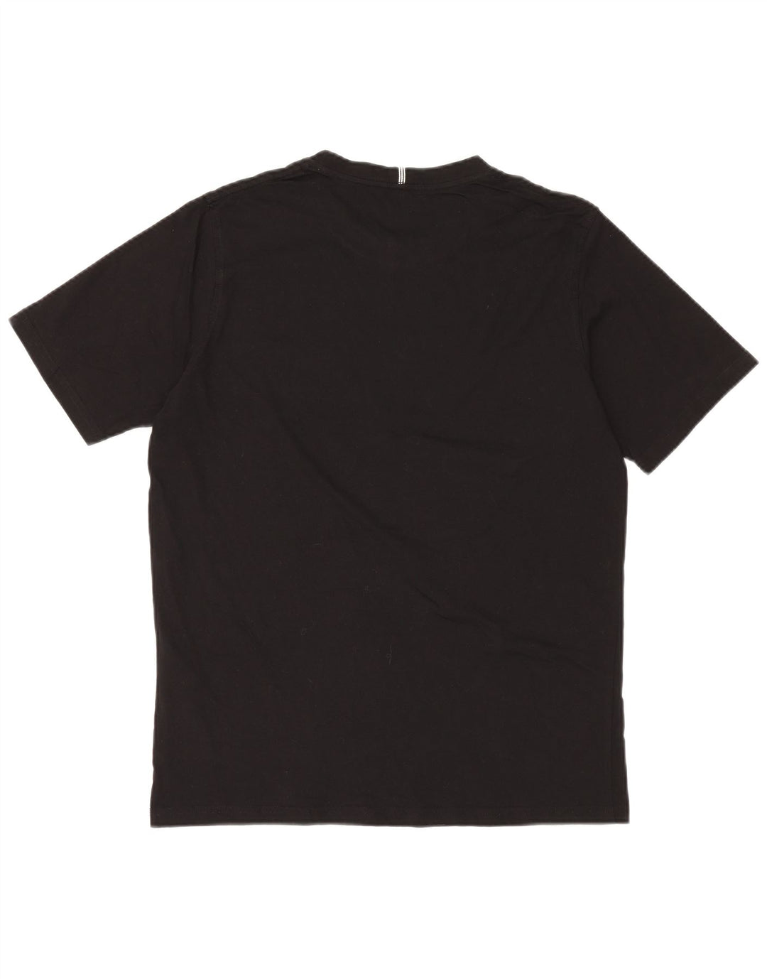 JACK & JONES Mens Graphic T-Shirt Top Large Black Cotton