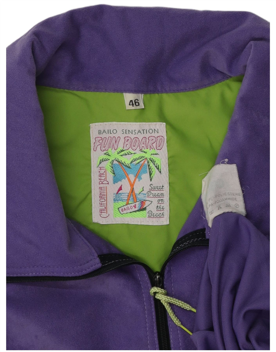 Top da tuta con pullover grafico da donna Bailo EU 46 XL Viola Colourblock